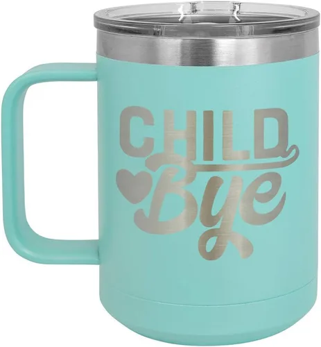 Vista 10 de Taza de café de 15 oz con tapa superior deslizante para niños Taza de café de viaje aislada Ideas de regalo de cumpleaños o Navidad de mujeres