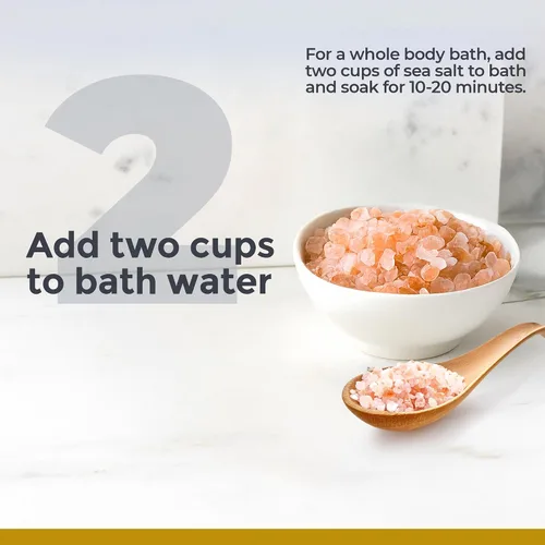 Vista 5 de Premier Research Labs Medi-Soak - Sales de baño para remojo de pies y cuerpo, baño de sal marina para mujeres y hombres, baño mineral relajante