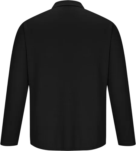 Vista 3 de Camisas de golf para hombre, manga larga, color liso, con botones, camiseta casual Henley, camiseta de entrenamiento para gimnasio 2024