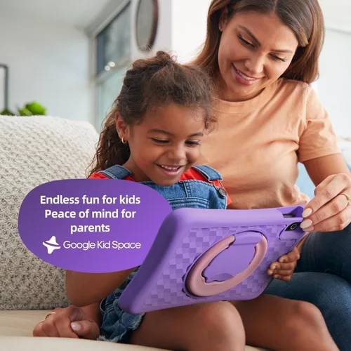 Vista 2 de plimpton Tablet infantil mejorada 2026, tableta Android 15 de 10 pulgadas para niños con funda incluida, Octa-Core, Google Kids Space, control
