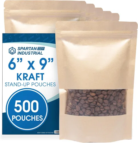 Vista 16 de Spartan Industrial Bolsas de Mylar de Pie de 3.5" X 5.5" Negro Mate - 100 Bolsas Pequeñas a Prueba de Olores con Apertura Termosellable y Cremallera