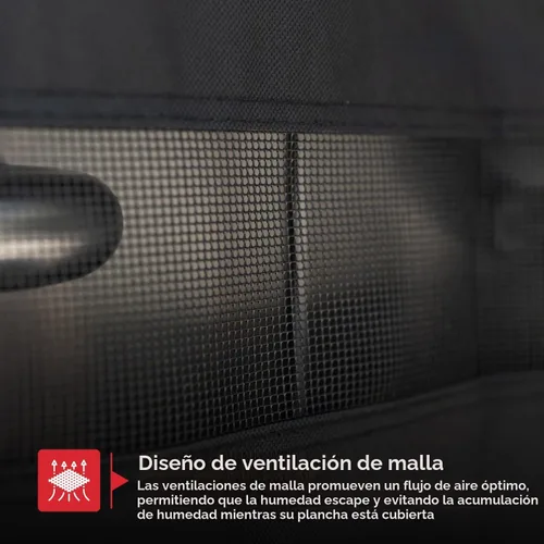 Vista 8 de Nexgrill - Funda de parrilla de 42 pulgadas, cubierta plana resistente al agua de servicio pesado con correa ajustable y ventilación, protección