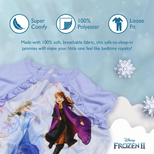 Vista 3 de Disney Conjunto de pijama de 3 piezas de Minnie Mouse para niñas Frozen Princesas Minnie Mouse