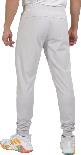 Vista 3 de Little Donkey Andy Pantalones deportivos para hombre con bolsillos con cremallera, pantalones deportivos cónicos para correr, gimnasio, entrenamiento