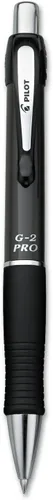Vista 3 de PILOT G2 Pro Bolígrafo de Gel de Bola Rodante Recargable y Retráctil, Punta Fina, los Colores del Barril Varían, Tinta Negra, Bolígrafo Individual