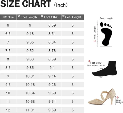 Vista 6 de mysoft Zapatos de tacón de aguja bajo con punta puntiaguda para mujer