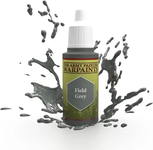 Vista 4 de The Army Painter Field Grey Warpaint - Pintura acrílica a base de agua muy pigmentada para juegos de rol de mesa, juegos de mesa y juegos de guerra