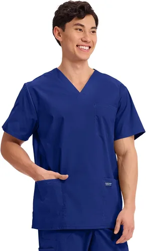 Vista 76 de Cherokee WW Professionals WW695 - Camisa de uniforme sanitario para hombre, con cuello en V