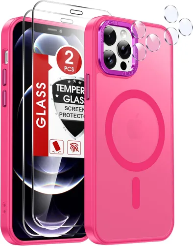 Vista 22 de LeYi Funda para iPhone XR: con protector de pantalla X2 + 2 funda para cámara [compatible con MagSafe] Funda protectora magnética i iphoneXR