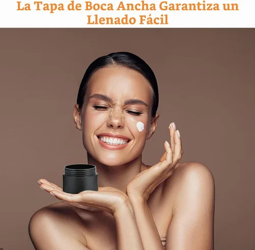 Vista 7 de Envases de plástico,Tarro de loción de plástico con revestimientos Negro