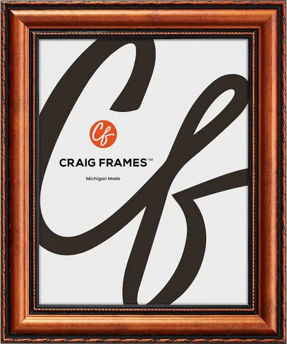 Vista 14 de Craig Frames Victoria, Marco de fotos de bronce adornado de 5 x 7 pulgadas con paspartú para mostrar una foto de 4 x 6 pulgadas