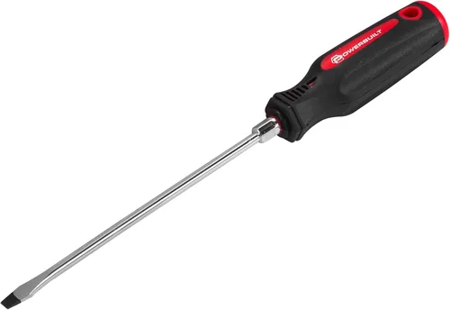 Vista 7 de Powerbuilt 646170 - Destornillador ranurado de 1/4 pulgadas x 1-1/2 pulgadas, destornillador de punta magnetizada, mango de inyección doble, acero