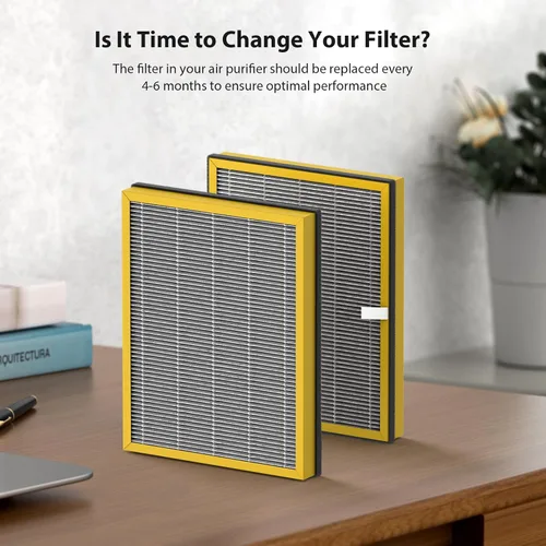 Vista 5 de TT-AP002 - Filtro de repuesto True HEPA compatible con TaoTronics TT-AP002 y VAVA VA-EE008 Air Puri, filtro HEPA H13 con carbón activado, paquete