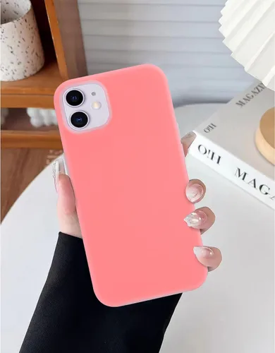Vista 8 de Funda protectora para iPhone 11, forro de microfibra de silicona, a prueba de golpes, antiarañazos, de goma, de gel, color gris