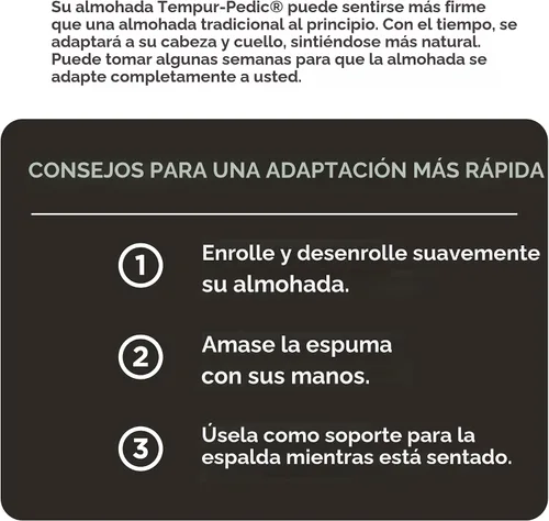Vista 17 de Tempur-Pedic TEMPUR - Almohada para el cuello, perfil pequeño, color blanco