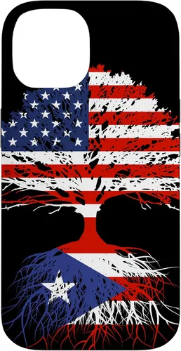 Vista 4 de Puerto Rico Boricuas Roots - Carcasa para iPhone 17, diseño de bandera estadounidense de Puerto Rico