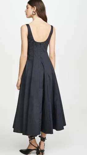 Vista 3 de STAUD Vestido Wells para mujer Negro
