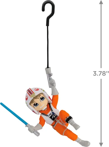 Vista 4 de Hallmark Star Wars Swinging Luke Skywalker - Adorno navideño