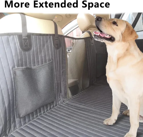 Vista 6 de Cubierta extensor del asiento trasero del coche del perro, relleno no inflable del hueco del colchón del camping
