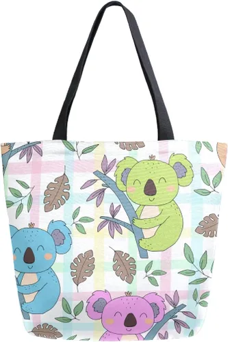 Vista 10 de SUABO Bolsa de asas de cocina reutilizable para comestibles, bolsa de compras de lona para exteriores Cactus