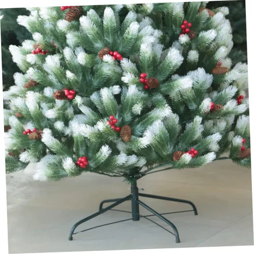 Vista 6 de Soporte de metal para árbol de Navidad artificial resistente y estable con fijación de tornillo para una fácil instalación