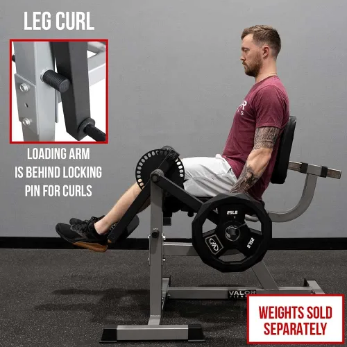 Vista 4 de Valor Fitness CC-4 aparato para musculación de piernas ajustable