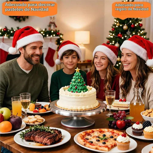 Vista 9 de ANSLYQA Kit de decoración de pasteles, 393 piezas con plato giratorio de aluminio para tartas, nivelador, 55 puntas de glaseado numerado + falda, 2