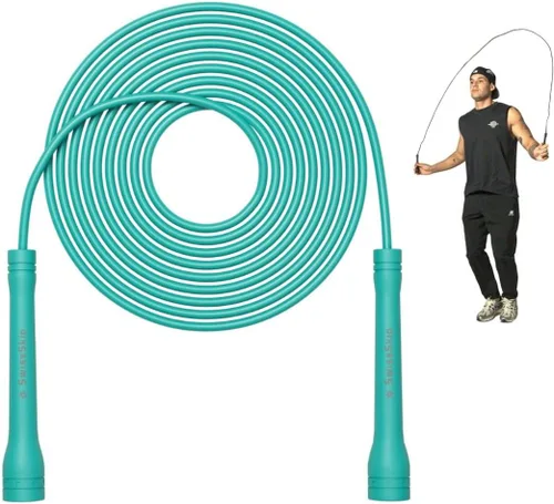 Vista 13 de Cuerda de Saltar Rápida Swissskip de Dayan Kolev, Cuerda de Saltar de PVC de 5mm, Excelente para Principiantes y Atletas Avanzados, Diseñada