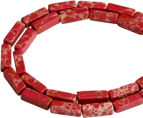Vista 23 de Espaciador de tubo rectangular de amazonita de piedra natural de 0.157 x 0.512 in, cuentas sueltas para manualidades, pulseras, collares, joyería