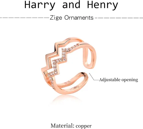 Vista 22 de Regalos para hija de mamá, anillo de circón de doble onda, anillos de madre e hija, artículos de moda, regalos de cumpleaños, Navidad, 2025