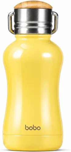 Vista 26 de YOHKOH Mini Botella de Agua Aislada al Vacío Con Tapa de Bambú - Botella de Agua Térmica de Acero Inoxidable para Mujeres, Niñas, Niños, Botella