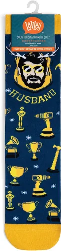 Vista 4 de Lavley Funny Socks For Men - Novelty Gifts For Sports Fans, Golfing, Pickleball, Weight Lifting, Racing and More