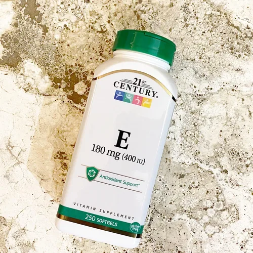 Vista 4 de 21st Century Cápsulas blandas E 400 I.U. (Dl-Alpha), 250 unidades Vitamin E 400 IU Softgels, Antioxidant, Heart & Immune Support, Easy-To-Take