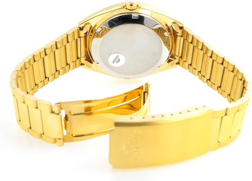 Vista 3 de Orient TriStar reloj clásico automático Sunray negro esfera oro AB00002B