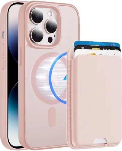 Vista 46 de Funda magnética para iPhone 12 Pro Max, cartera magnética desmontable con soporte para tarjetas, [compatible con MagSafe] grado militar, a prueba