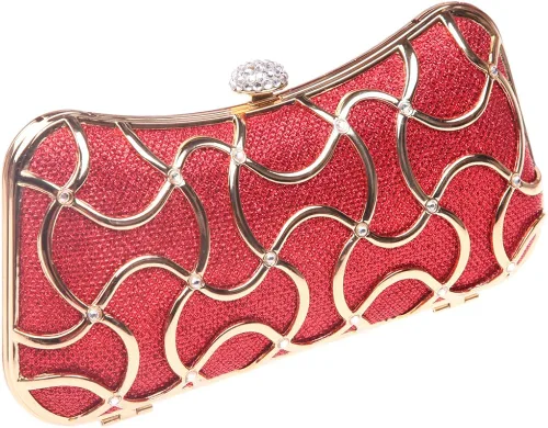 Vista 3 de Fawziya Bolso de mano de cristal para mujer con asa