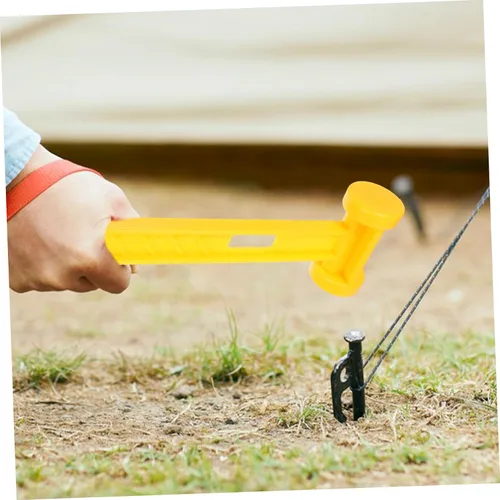 Vista 8 de BESPORTBLE Martillo de camping extractor de cabeza sólida para tienda de campaña, diseño profesional, agarre cómodo para construcción