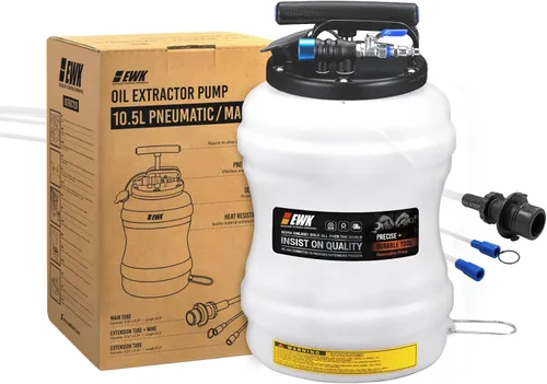 Vista 12 de EWK aspiradora y cambiador de aceite de 6.5 litros neumática/manual, bomba extractora de líquido, removedor de tanque