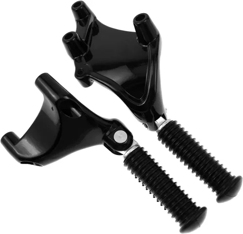 Vista 3 de Estriberas traseras para pasajero de motocicleta reposapiés con soporte compatibles con Harley Sportster XL883 XL1200 2004-2013