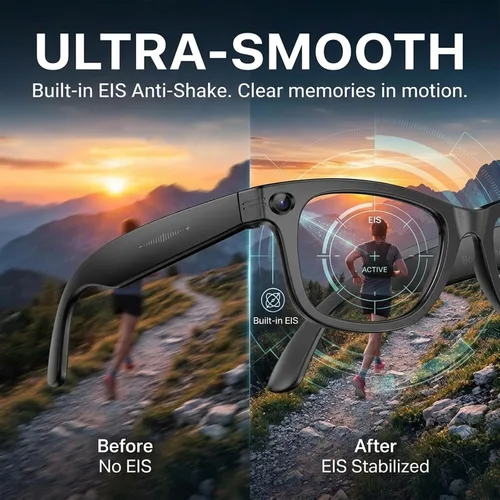 Vista 6 de Lentes inteligentes 4K con cámara, lentes Bluetooth de traducción