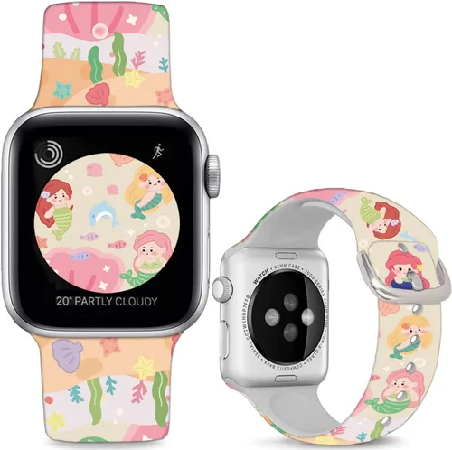 Vista 13 de Correas de silicona suave compatibles con Apple Watch de 38, 40, 41, 42, 44, 45, 46 y 49 mm, correas deportivas Ultra 2 para mujeres y hombres
