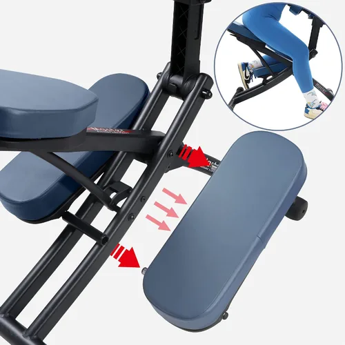 Vista 9 de Master Massage Rio Silla de masaje portátil - Azul real, ligera, 24 libras, marco plegable de aluminio, totalmente ajustable