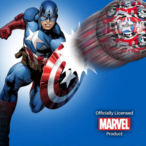 Vista 7 de Captain America Kids Soccer Ball Size 5, Officially Licensed Futbol for Boys and Girls Youth Soccer Players