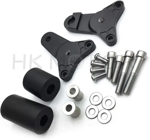 Vista 3 de HONGK - Protector de choque deslizante de marco negro sin cortes compatible con Gsxr 600/750 2011-2020 [B01BW4RHJO]