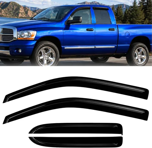 Vista 69 de Protectores de lluvia de ventana para Ford F150 SuperCab 2004-2014 2 piezas deflector de ventana para 09-14 F-150 con 2 puertas delanteras