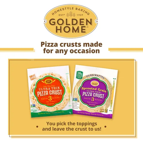 Vista 6 de Golden Home Bakery Products - Corteza de pizza ultrafina, 12 pulgadas (paquete de 3)