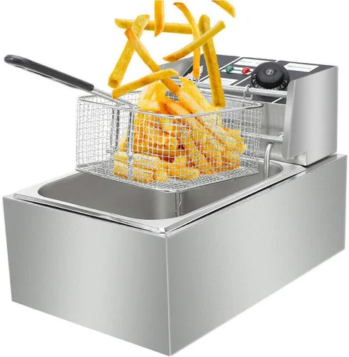 Vista 2 de iropro Freidora de grasa profunda, 10 litros con control de temperatura ajustable, 2500 W para uso doméstico y cesta extraíble para una fácil