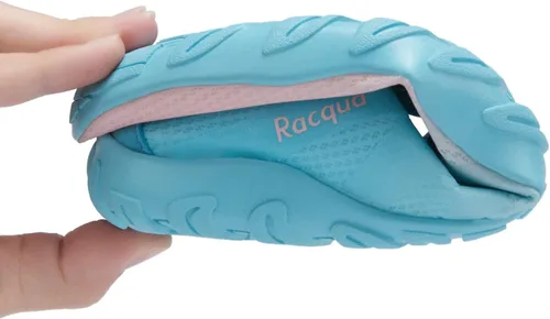 Vista 7 de Racqua Zapatos de agua para hombres y mujeres, secado rápido, colores degradados, descalzos, acuáticos, atléticos, natación, surf, playa, zapatos