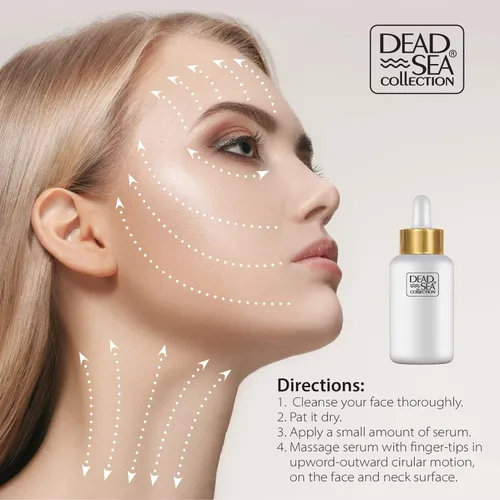 Vista 7 de Dead Sea Collection Suero para la cara con colágeno 3X, minerales del mar muerto y vitamina E, hidratante nutritivo antienvejecimiento