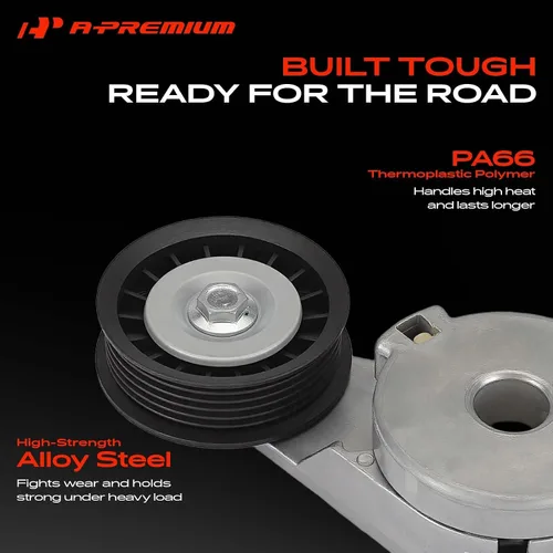 Vista 3 de A-Premium Conjunto de tensor de correa con polea compatible con modelos Chevrolet, Buick, Oldsmobile, Pontiac y Saturn - Equinox, Malibu, Uplander
